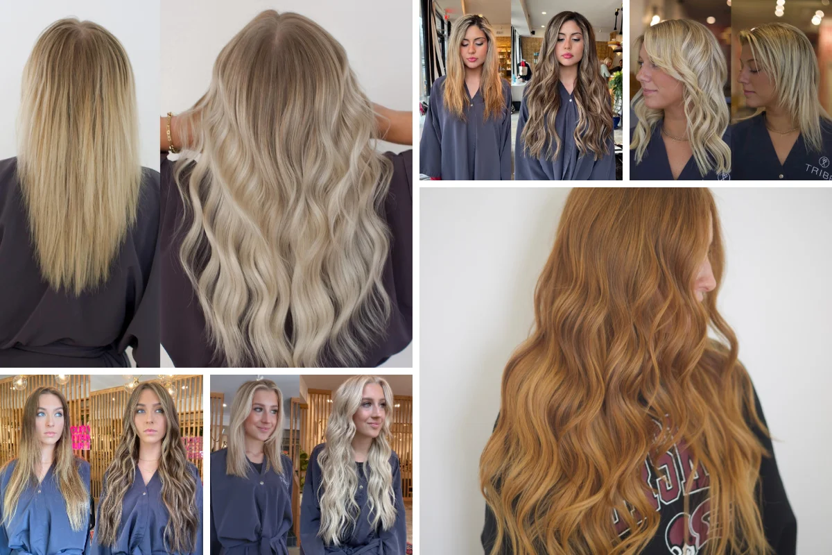 More length and color transformations featured by Tribe Hair Company