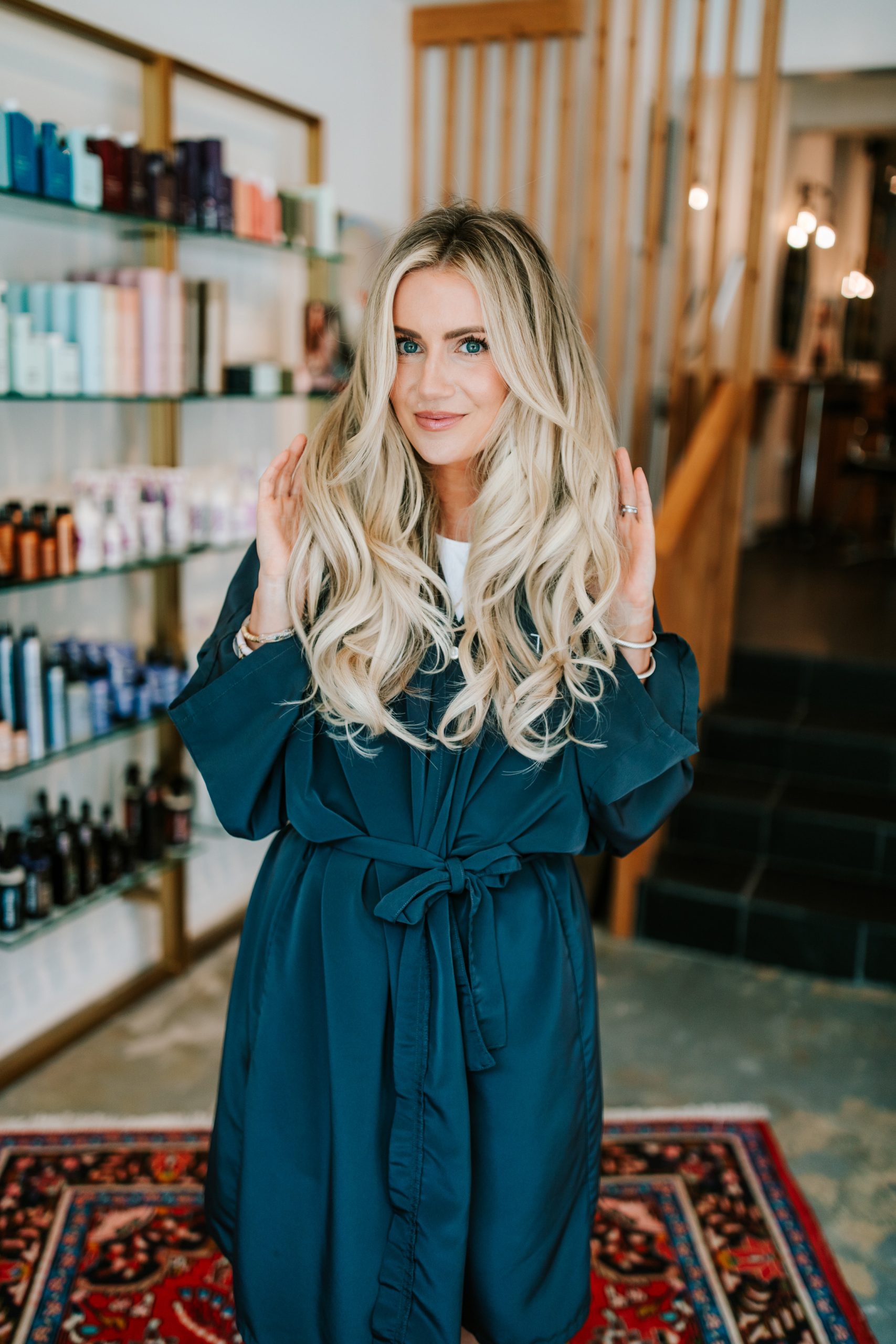 Dimensional blonde hair featured by Tribe Hair Company